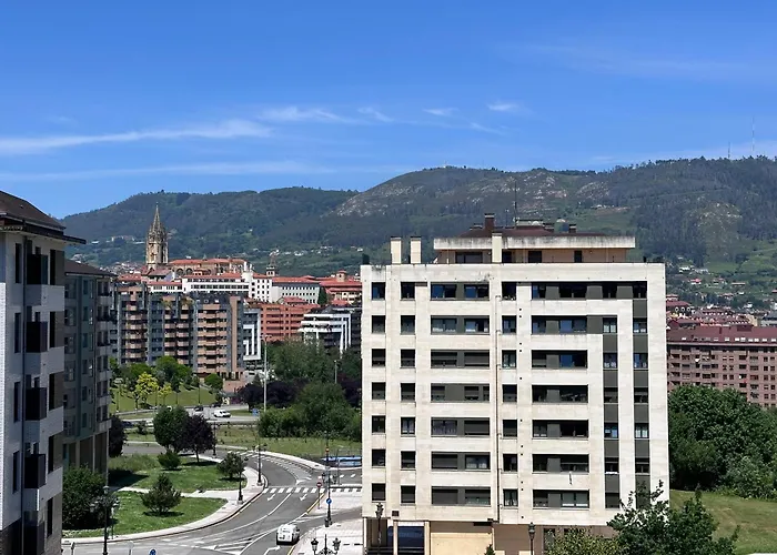 Acogedor Con Vistas A La Catedral Y Parking 아파트 오비에도